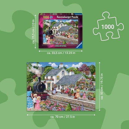 Ravensburger Whistle Stop Cottage 1000 Piece Puzzle for Adults