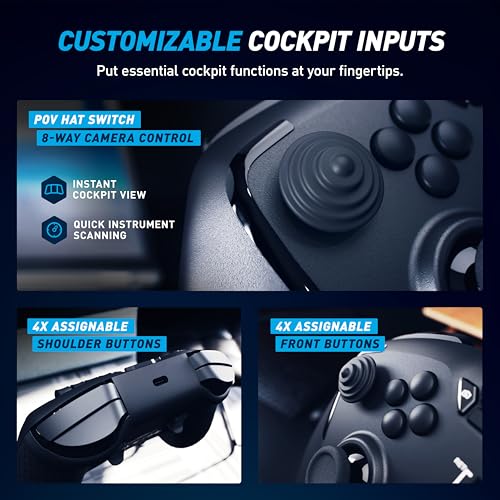 Honeycomb Echo Aviation Controller - Wireless flight controller with Hall-Effect stick, trim wheel and quad sliders for Microsoft Flight Simulator on PC [video game] [video game]