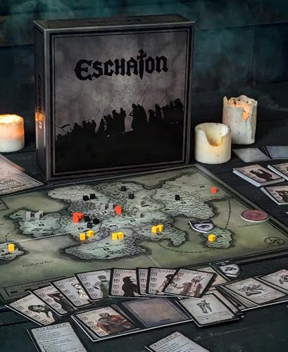 Eschaton | Cult Strategy Deck-Building Board Game | 2-6 Players | 60-180 Mins Playing Time | Dark Fantasy | Adults, Teens Ages 14+