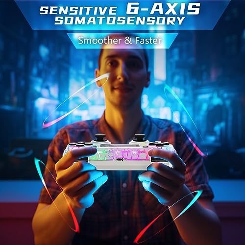 AceGamer Wireless Controller for PS5/Pro/Slim/Windows PC, Hall Effect Joysticks, Macro/Turbo Function - color: Black