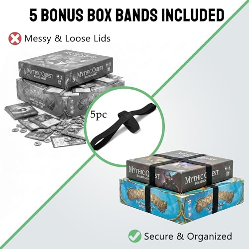 Board Game Bag with Multi-Pockets – Convertible Tote & Shoulder Carry, Includes 5 Elastic Box Bands, 20.5 x 12.6 x 12.6 Inches, for Game Night, Travel & Storage for Gamers (Grey) - color: Grey