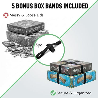 Board Game Bag with Multi-Pockets – Convertible Tote & Shoulder Carry, Includes 5 Elastic Box Bands, 20.5 x 12.6 x 12.6 Inches, for Game Night, Travel & Storage for Gamers (Grey) - color: Grey