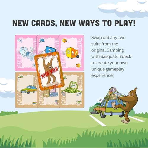 Camping with Sasquatch by Big Discoveries - A Family Card Game with a Roar! | Fun Rummy Meets Slapjack Card Games for Kids, Teens, Adults, and Families (Bundle: Camping with Sasquatch + Expansion) - style: Bundle: Camping with Sasquatch + Expansion