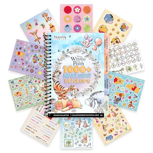 Fashion Angels Disney Winnie the Pooh 1000+ Tabbed Sticker Collection Book | Includes Holographic, Vinyl & Alphabet Stickers, For Kids Ages 6+ - color: Winnie the Pooh