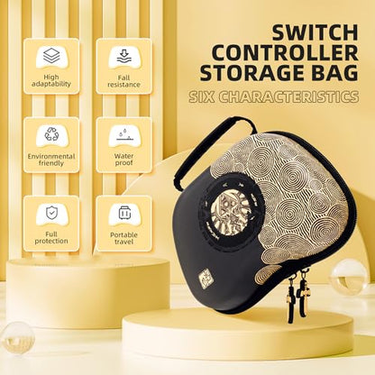 Switch Pro Controller, Wireless Switch Controllers with Carrying Storage Case, Upgraded Gamepad Switch Remote Replacement for Switch Controller, Support NFC/Dual Vibration/Screenshot/Wake-up Function - color: Black/White