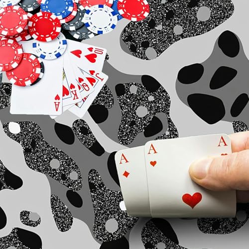 Glittering Leopard Print for MTG & TCG Playmat Mouse Pad,BFDHGQZC 24" x 14" Game Mat for MTG/RPG/CCG Trading Card Game Playmats Table Mat Perfect for Card Games Video Games Computer Office - color: Glittering Leopard Print