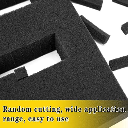 DECOHS 4 PCS Pick Apart Foam Insert- 2 Size Pick and Pluck Foam- Pluck Pre Cube Sheet Foam with Bottom Use for Board Game Box Cases Storage Drawer (Length 16 Inch) - size: 2 Sizes - 4 Pieces - Up to 16 inches