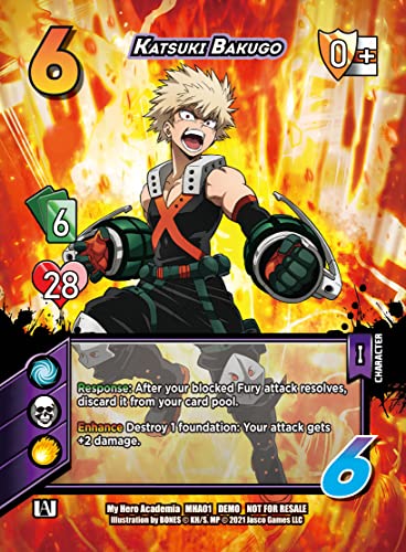 My Hero Academia Collectible Card Game Izuku Midoriya vs. Katsuki Two Player Rival Decks | Trading Card Game for Adults and Teens | Ages 14+ | 2 Players | Avg. Playtime 45+ Mins | Made by Jasco Games