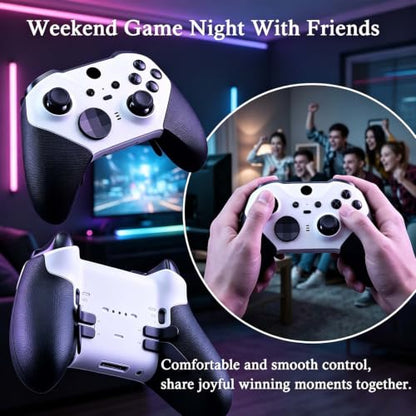 DIY Customized Model 1797 Elite Series 2 Controller(Panda Black),Compatible with Xbox Elite Series 2 Controller, Wireless Custom Gaming Controller,Gamepad Compatible for Xbox One,Xbox Series X/S,Built-in 3.5mm Audio Jack, Comes with Accessory Bag - color:
