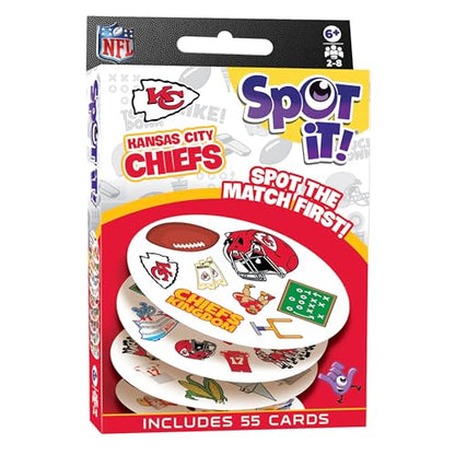 MasterPieces Game Day - NFL Kansas City Chiefs Spot It Game for Kids, Adults, and Family - style: Kansas City Chiefs