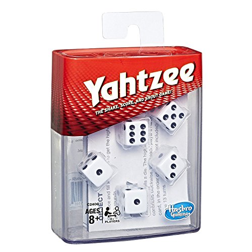 Hasbro Gaming Yahtzee Board Game, Fast-Playing Dice Game for Kids, Teens, and Adults, Strategy Games, Family Games for Kids, 2 or More Players, Ages 8 and Up