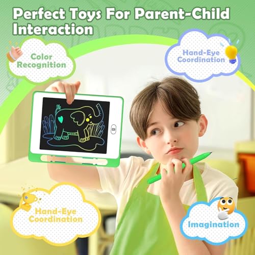 LCD Writing Tablet for Kids, 6.5 Inch Colorful Doodle Board Drawing Tablet, Educational Learning Toys Birthday Gifts for Girls Boys Age 3 4 5 6 7 8 (32 Pack) - color: 32 Pack