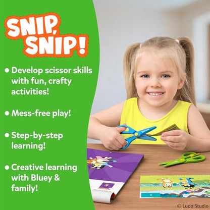 Skillmatics Bluey Scissor Skills Preschool Activity Book – Snip Snip | Preschool Cutting & Creative Activities, Felt Craft Kit, Fine Motor Skills Toys, Gifts for Boys & Girls Ages 3, 4, 5, 6, 7 - style: 3. Bluey