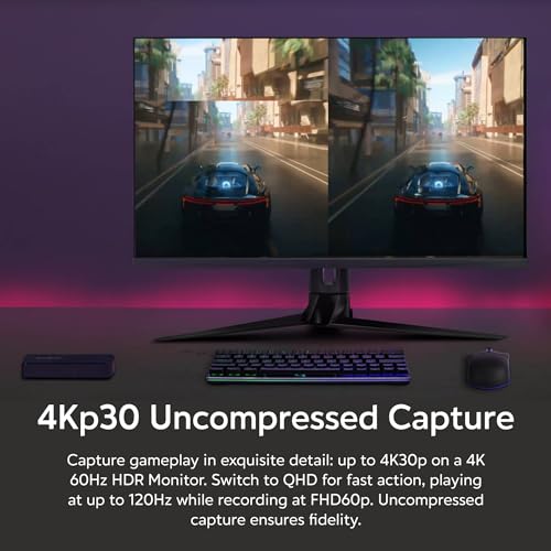 AVerMedia 4K Capture Card for Streaming,1440p120 Video Capture Device for PS5/Pro, Xbox Series X/S, Nintendo Switch, PC, compatible with Twitch, OBS, Windows, Mac - GC551G2 Live Gamer Extreme 3 - size: 4K - GC551G2 (Black)