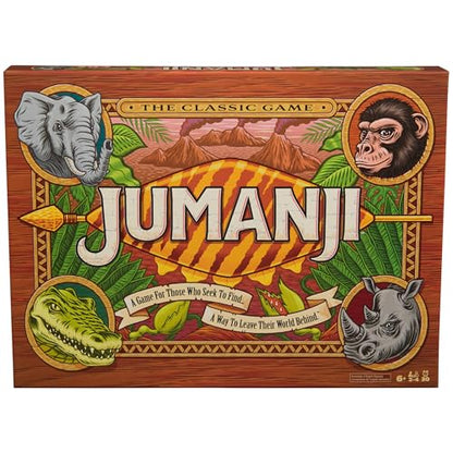 Spin Master Games Jumanji: The Game 30th Anniversary Classic Board Game | Thrilling Jungle Adventure, Solve Riddles & Dodge Dangers To Win, Teaches Strategic Problem Solving, 2-4 Players, Ages 8+ - style: Classic Board Game