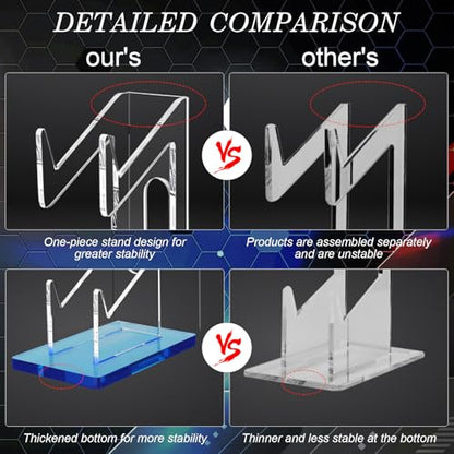 FYY 2-Tier Game Controller Stand - Universal Dual Controller Holder, Blue Display Stand - Compatible with Nintendo Switch, Xbox, PS5, PS4 - Desk Mounts - color: 2-Tier-Blue