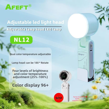 12W Portable LED Video Light, 2500K-5600K Bi-Color Photography Fill Light with 180° Rotatable Head & Tripod, High CRI Handheld Lighting for YouTube, TikTok, Live Stream & Product Photography - color: green