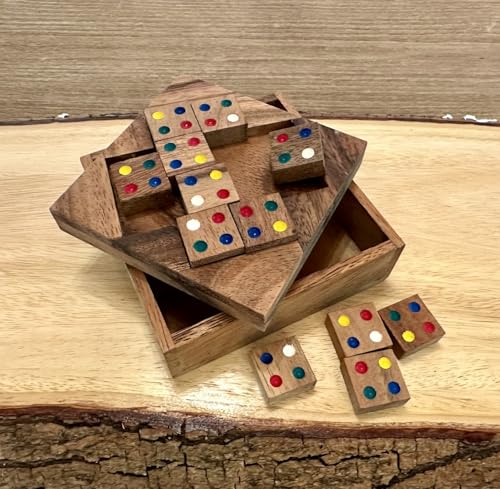 Color Match 12 Pieces Puzzle Fun Challenging Wooden IQ Brain Teaser Game - style: 12 Pieces Color Match