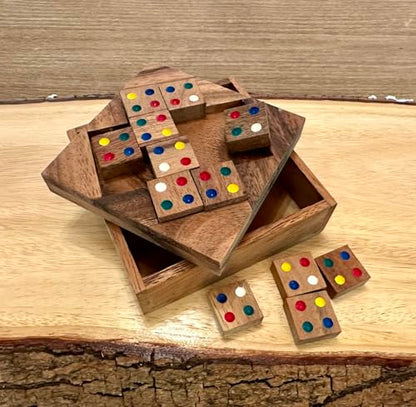 Color Match 12 Pieces Puzzle Fun Challenging Wooden IQ Brain Teaser Game - style: 12 Pieces Color Match