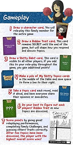 My Shitty Family Game- The Hilarious Adult Party Game of Family Dysfunction and Awkward Conversation