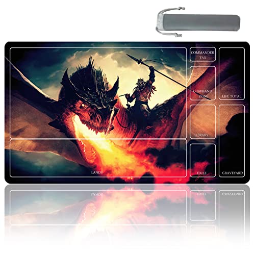 TCG playmat Table Mats Size 70X40 cm Mousepad Compatible for MTG RPG CCG Trading Card Game Play mats Original Play Mat Art Designs & Accessories (12) - color: 12