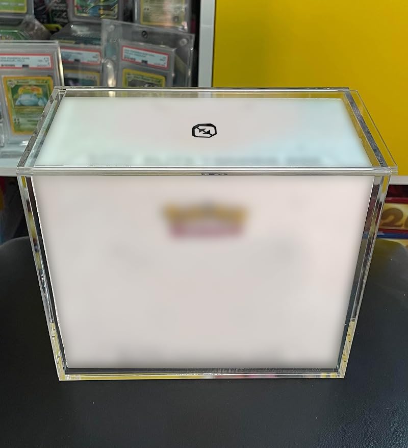 EVORETRO ETB Acrylic Case Protector for Pokemon, Sliding-Lid Design | 1 Pack | 4.0mm Thick | UV-Resistant & Acid-Free | Stackable | Clear | Scratch-Resistant | Not for Booster Box, UPC, SPC - style: ETB Lid (1)