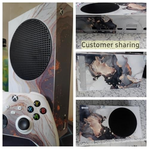 Xbox Series S Stickers Full Body Vinyl Skin Decal Protective Cover for Microsoft Xbox Series S Console and Controllers (Series S Block) - color: Series S block