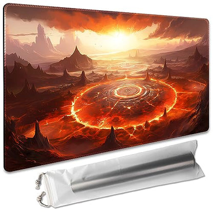 Premium Board Game 24x14in MTG Playmat Compatible for OCG CCG RPG TCG Playmat (Abyss Summon) - color: Abyss Summon