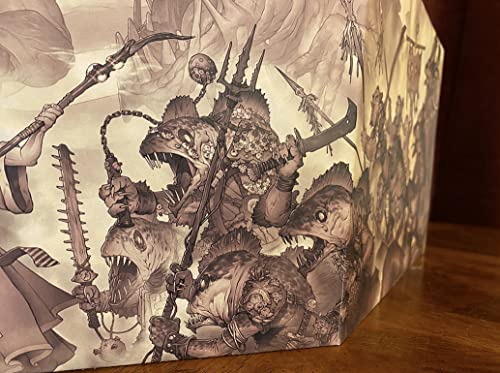 DM Screen for 5th Edition: Dry-Erase with Built in hit Point Tracker, Essential 5e Rules Reference, Amazing Illustration