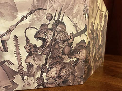 DM Screen for 5th Edition: Dry-Erase with Built in hit Point Tracker, Essential 5e Rules Reference, Amazing Illustration