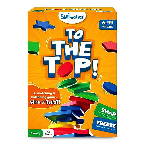 Skillmatics Board Game – to The Top | Matching & Balancing Game with a Twist, Match Colors & Shapes, Gifts & Fun Family Friendly Game