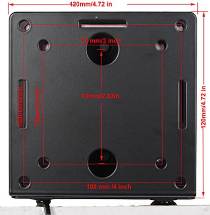 VideoSecu Adjustable Small Device Wall-Mounted Bracket for Cable Box Digital TV Media Players Game Consoles MTC02B 1QJ