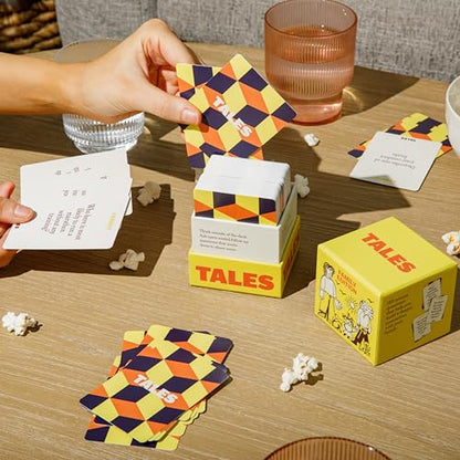 TALES 150 Conversation Cards, Perfect for Dinners, Road Trips, Classrooms & Game Nights, Gifts & Gatherings, Conversation Starters to Spark Creativity (Family Edition) - color: Family Edition
