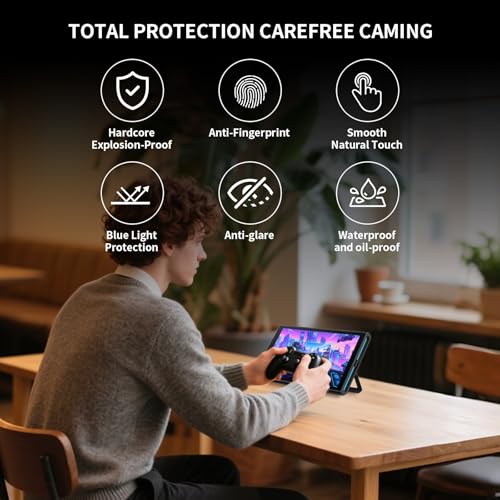 PERFECTSIGHT Anti Glare Matte Blue Light Tempered Glass Screen Protector compatible with Nintendo Switch 2 2025 Eye Protection Low Reflection Relieve Eye Fatigue 1 Pack - size: NS2 7.9 inch