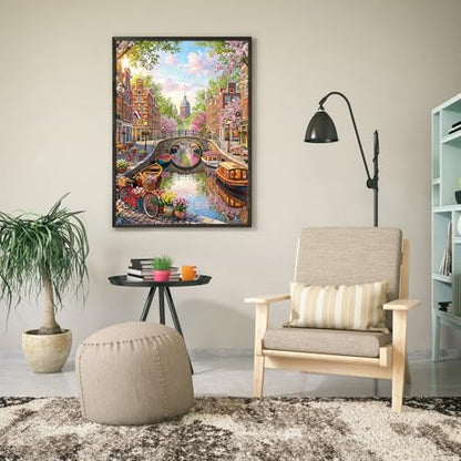Jigsaw Puzzles for Adults 1000 Piece Puzzle for Adults 1000 Pieces Puzzle 1000 Pieces-Charming Amsterdam