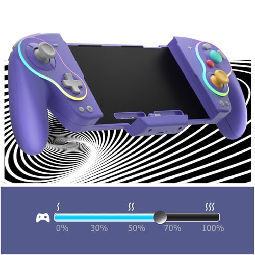 QRD Stellar V3 Handheld Controller for Switch,Switch OLED,Hall Effect Joystick,Mechanical/Macro Back Buttons,Rumble, Motion Sensing