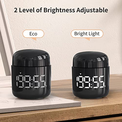 Digital Kitchen Timer,Countdown Countup Timer with Large LED Display Volume Adjustment,Timer for Cooking, Classroom Time for Kids and Teachers. (Black) - color: Black