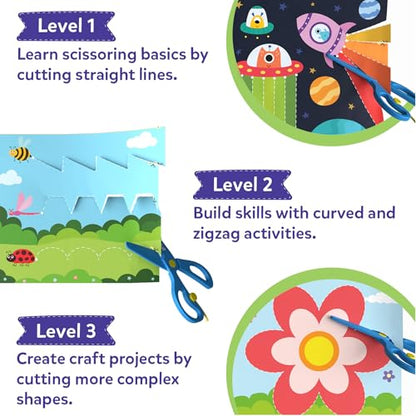 Skillmatics Scissor Skills Activity Book for Preschoolers – Snip Snip - style: 1. Multi-Theme