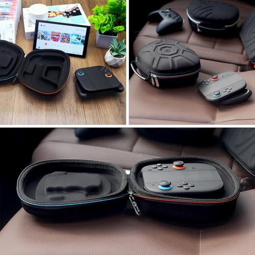 sisma Carry Case Compatible with Nintendo Joy-Con 2 & Official Grip, Buttons & Joysticks Full Protection, Hard Shell Original Switch 2 Controllers Travel Storage Case Joycon Carrying Pouch -Black - color: Black - Fits Joy-Con 2 & Grip