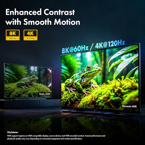HDMI Cable V2.0 with Ethernet, Ultra HD 3D/4K@60Hz, 3.3 Feet, 18Gbps Transmission Speed, HDR, Dolby Atmos, Compatible with All HDMI Devices Laptop Desktop TV Set-top Box Gaming Console - color: Blue, size: 3.3 Feet