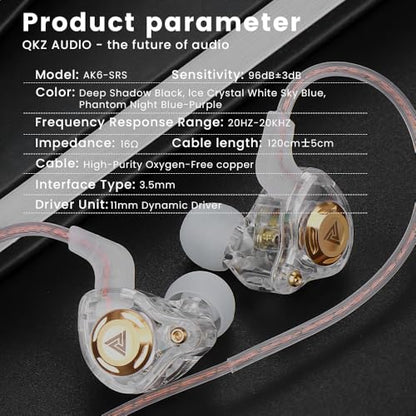 Wired Gaming Earbuds in-Ear Headphones HiFi Game Head Phones in Ear Monitors Deep Bass Sound Wired-Earbuds with 1DD 10mm Dynamic Driver Inear Earphones IEM for Music Gaming Video Calling (White) - color: 화이트.