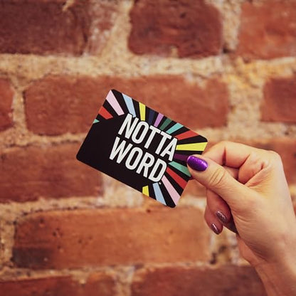 NOTTA WORD®: Define The Undefined. A Hilarious and Mysterious Twist on Word Games. A Fast-paced Party Game That’s Great for Groups.