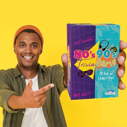 80’s 90’s Trivia Party Game (Amazon Exclusive) – Contains 1,000 Questions - 2 or More Players for Ages 12 and up by Outset Media.