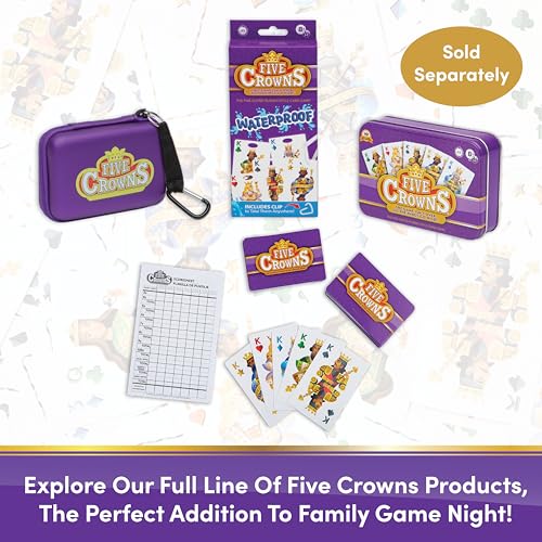 Five Crowns JR Rummy Style Card Game for Kids, Cards for Family Game Night | Family Game Night, Travel Games, Screen-Free, Holiday Game, Playing Cards, Kids Card Game, 5 Year Old - style: Five Crowns JR