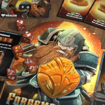Dice Throne Box Game - Strategic Dice & Card Battler (Forgemaster) - style: Forgemaster