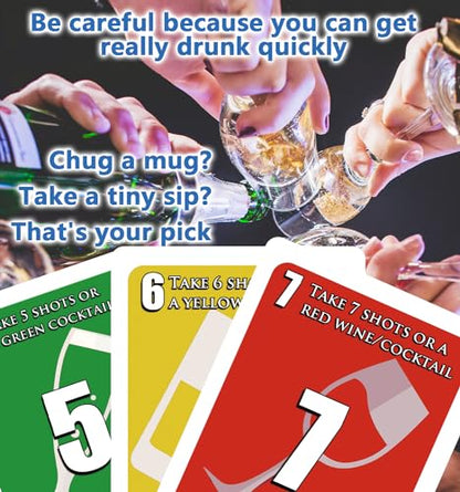 UDRINK! - The Drinking Game Cards for Adults, Fun & Easy Games for Adult Game Nights - Couple Games, Bachelorette Party Games to Get Buzzed Easily - 2024 New Edition -