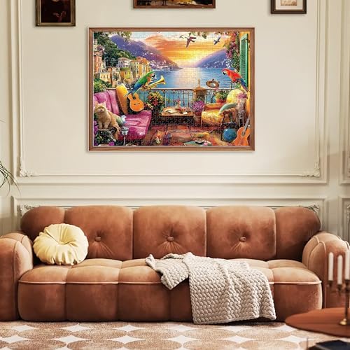 500 Piece Puzzles for Adults, Parrot Jigsaw Puzzle 500 Pieces for Adults Seniors, Nature Landscape Puzzles 500 Pieces for Adult, Holiday Party Gifts, Fun Challenging Family Games 20.5×15 in - style: Nature Puzzle