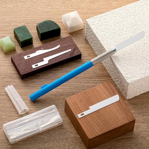 Honoson Mini Hand Saw Model Tools Small Hobby Saw Blades Kit with 9 Tiny Razor Hacksaw Blades for Miniatures, Modeling, DIY Crafts, Plastic Models, Wood(Blue,Style 3) - color: Blue, style: Style 3