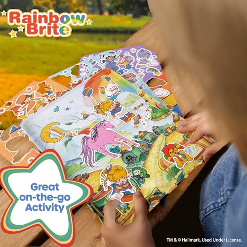 Rainbow Brite Magnetic Playset, 75 Characters & Accessories, Reusable Storage Tin and Play Scene, Fun Toddler Toys, Mess Free Travel Games & Road Trip Essentials, 4 Year Old Girl Birthday Gifts - color: Rainbow Brite