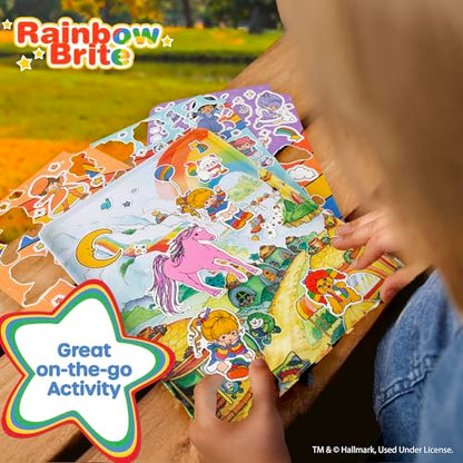 Rainbow Brite Magnetic Playset, 75 Characters & Accessories, Reusable Storage Tin and Play Scene, Fun Toddler Toys, Mess Free Travel Games & Road Trip Essentials, 4 Year Old Girl Birthday Gifts - color: Rainbow Brite